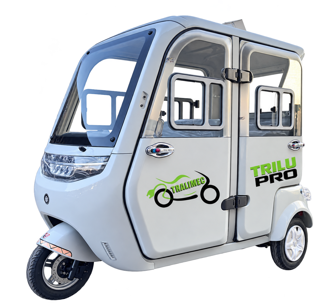 Trilu Pro Blanco, triciclo cabinado